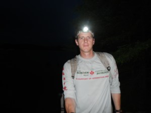 Travel by night requires a good quality headlight...unfortunately I didn't have one!