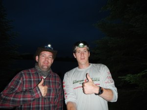 Mark and I were still in good spirits after 20plus hours of paddling. 