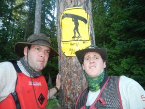 Starting The Big One, a 2340m portage from Narrowbag Lake to The Petawawa River.  