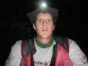 This was snapped after the 2350m portage.  I felt worse than I looked.  